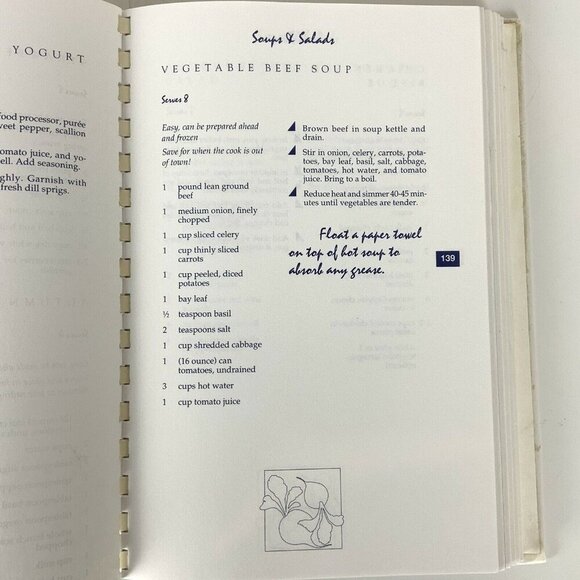 Of Tide & Thyme Cookbook Junior League Of Annapolis MD 2006 Spiral-Bound Recipes - Picture 7 of 12